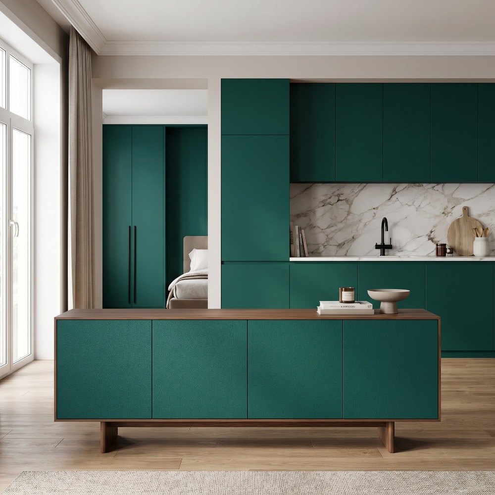 Luxury Matte Emerald Green PVC - đánh giá và giá Luxury Lifestyle Wallpaper