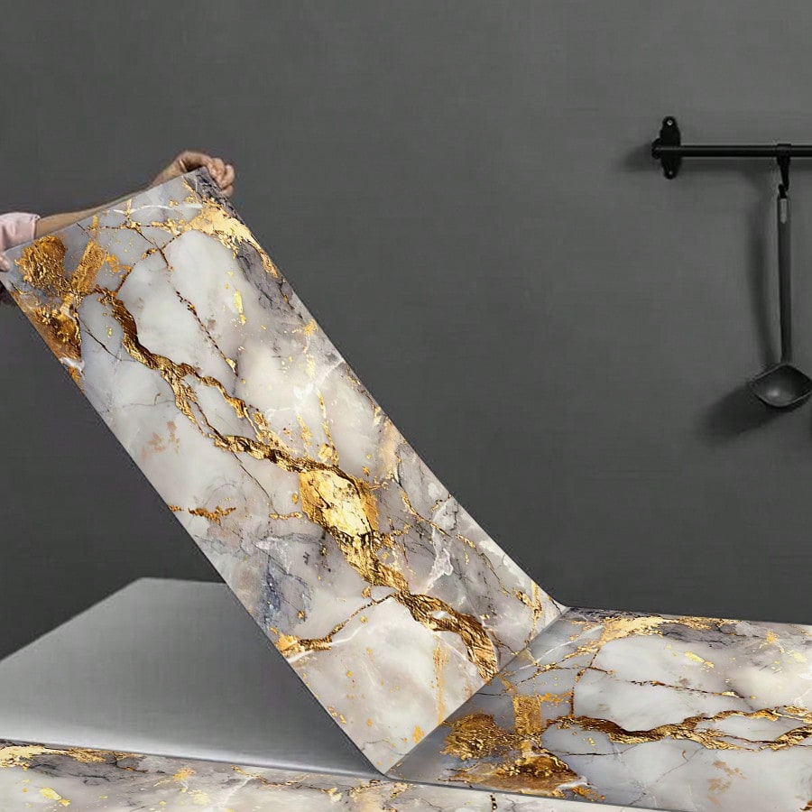 1roll Waterproof Marble Peel a - đánh giá và giá Luxury Lifestyle Wallpaper